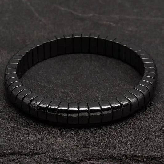 HEMATITE NATURAL STONE MEN’S BRACELET