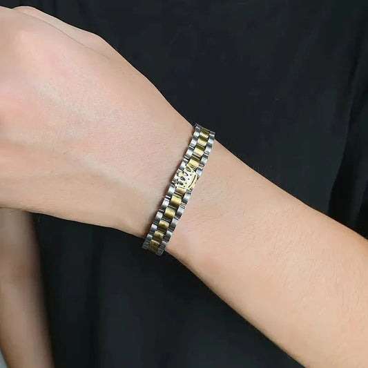 Crown 304 Stainless Steel Bracelet