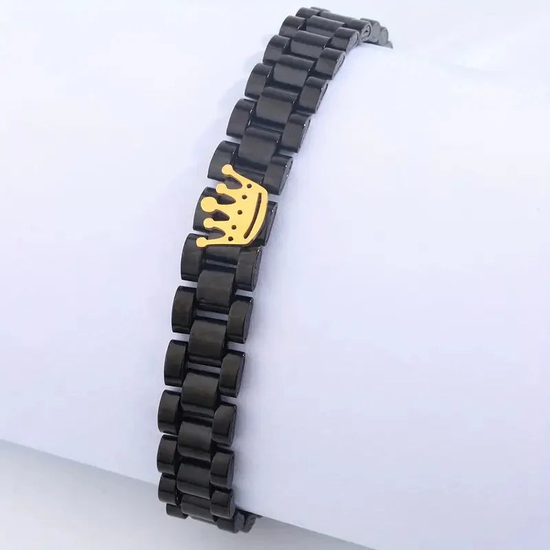 Crown 304 Stainless Steel Bracelet