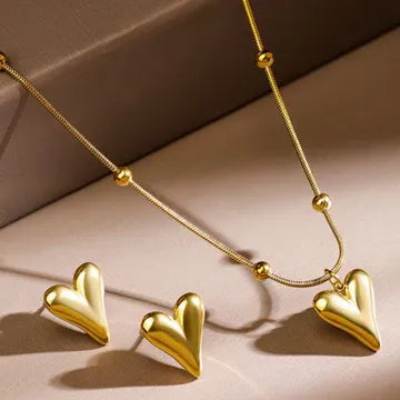 Golden Heartbeat Pendant