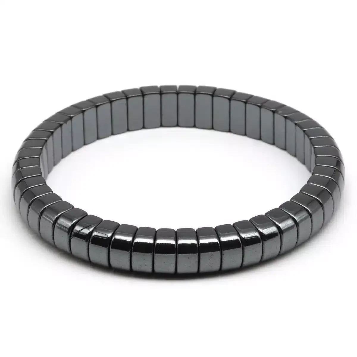 HEMATITE NATURAL STONE MEN’S BRACELET