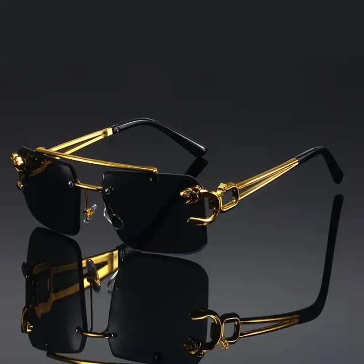 Vintage Luxury Golden Glasses