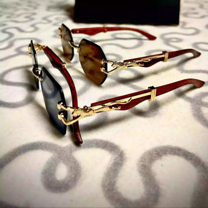 CUT WOOD LEOPARD (DEAL) SUNGLASSES