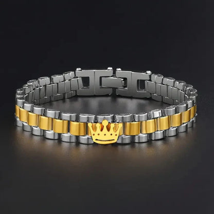 Crown 304 Stainless Steel Bracelet