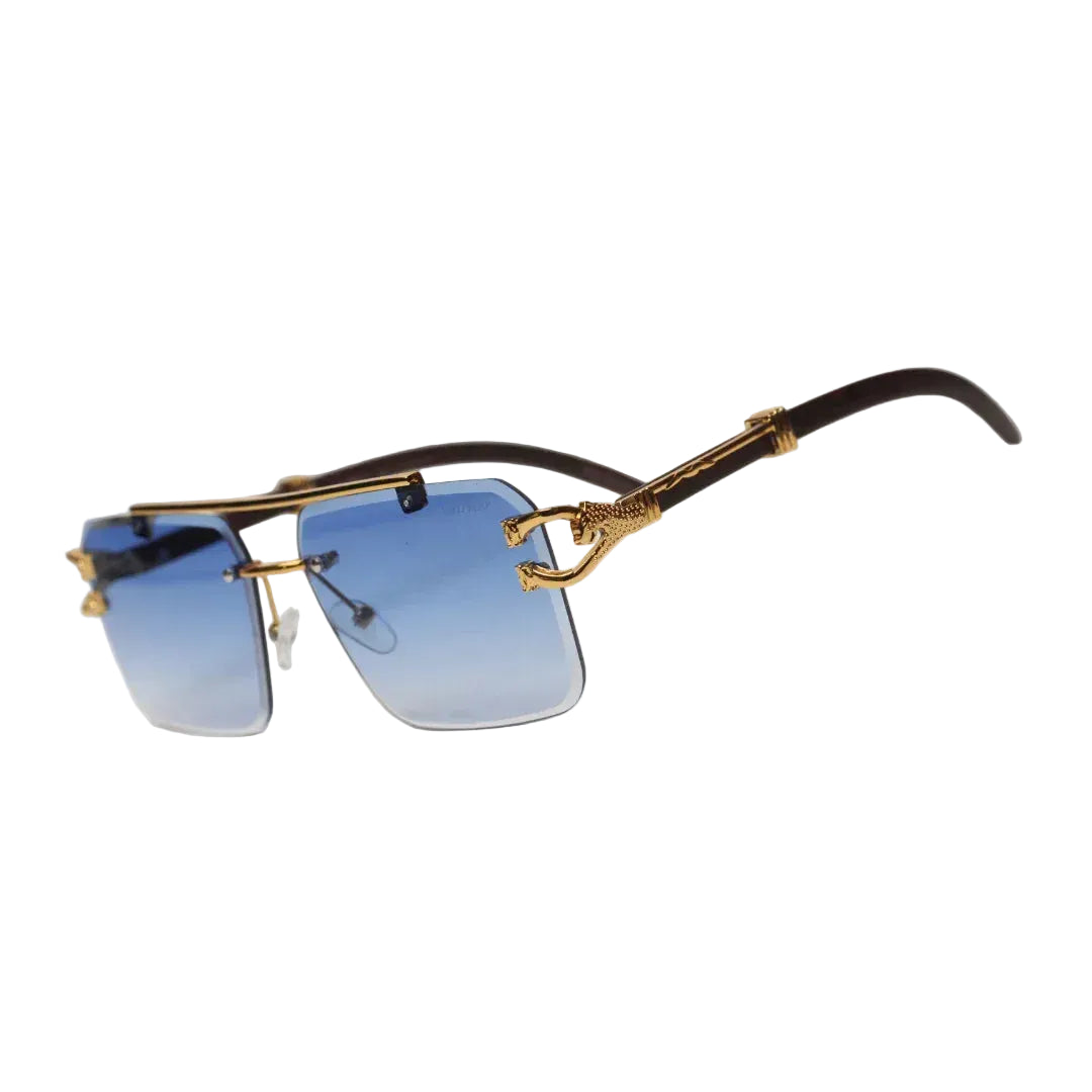 Luxury Leopard Pattern Frameless Glasses