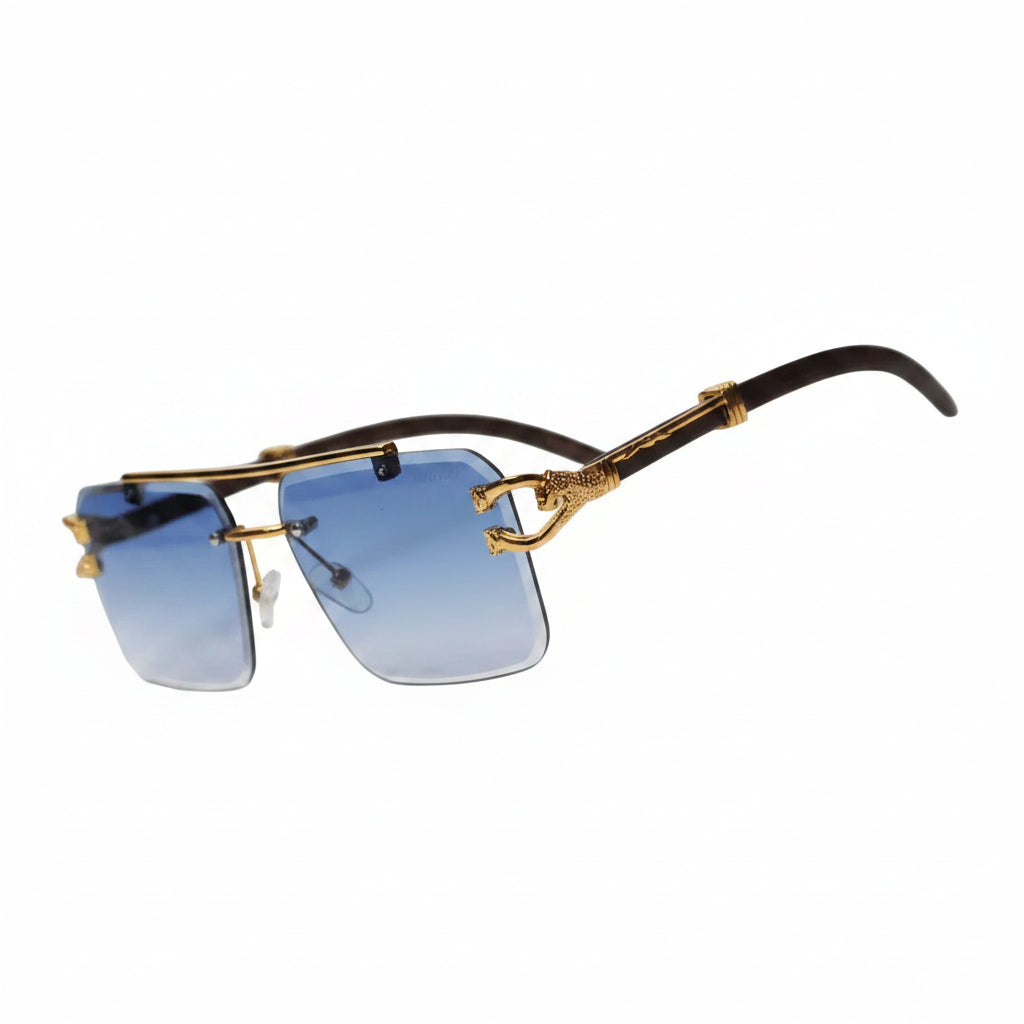 Luxury Leopard Pattern Frameless Glasses