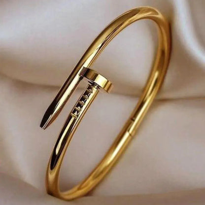 Golden Nail Bracelet