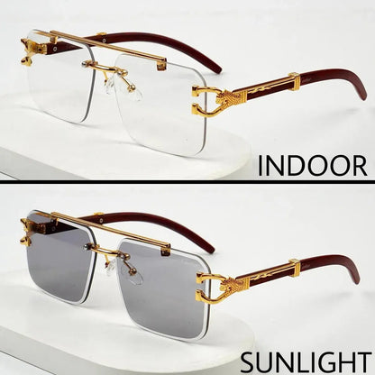 Solar Cheeta Glasses Black Transition