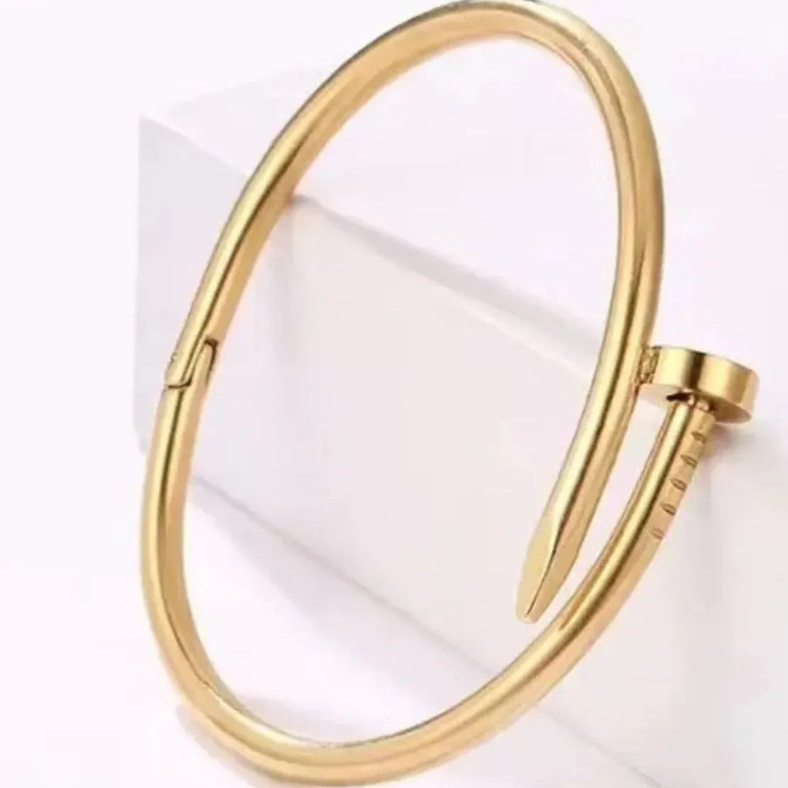 Golden Nail Bracelet