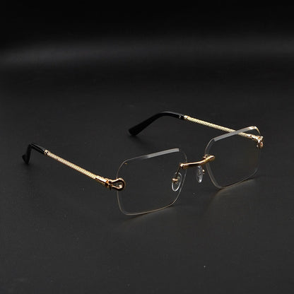 Black Transition Metal Frame Glasses