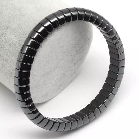 HEMATITE NATURAL STONE MEN’S BRACELET
