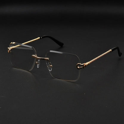 Black Transition Metal Frame Glasses