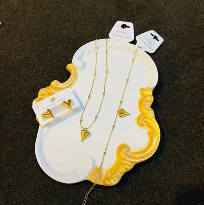 Golden Heartbeat Pendant